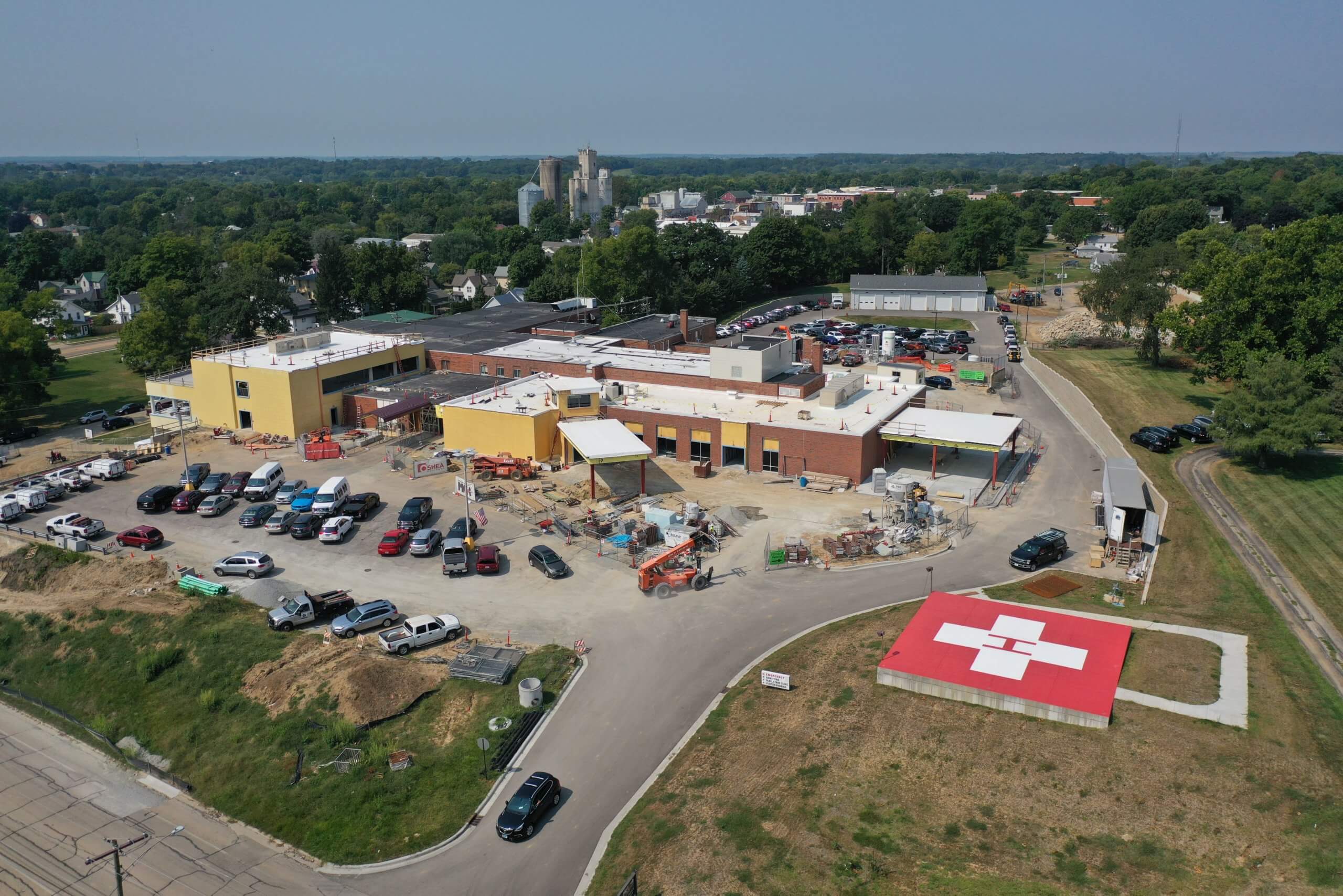 Drone shot panoramic view from Jackson sTreet